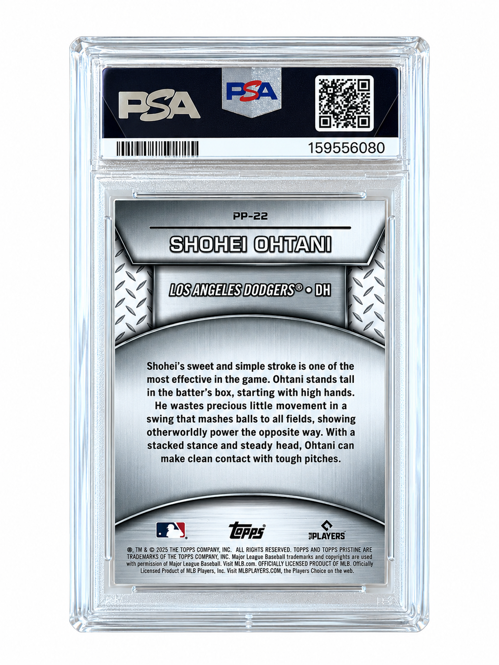 2025 Topps Pristine Shohei Ohtani Plated and Polished PSA 10