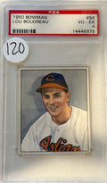1950 Bowman Lou Boudreau PSA 4