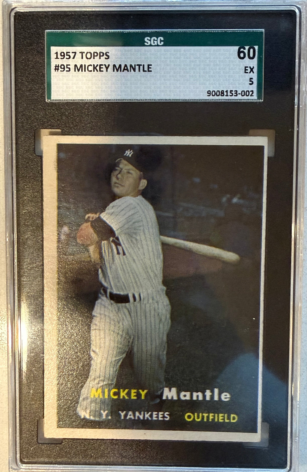 1957 Topps #95 Mickey Mantle PSA 5
