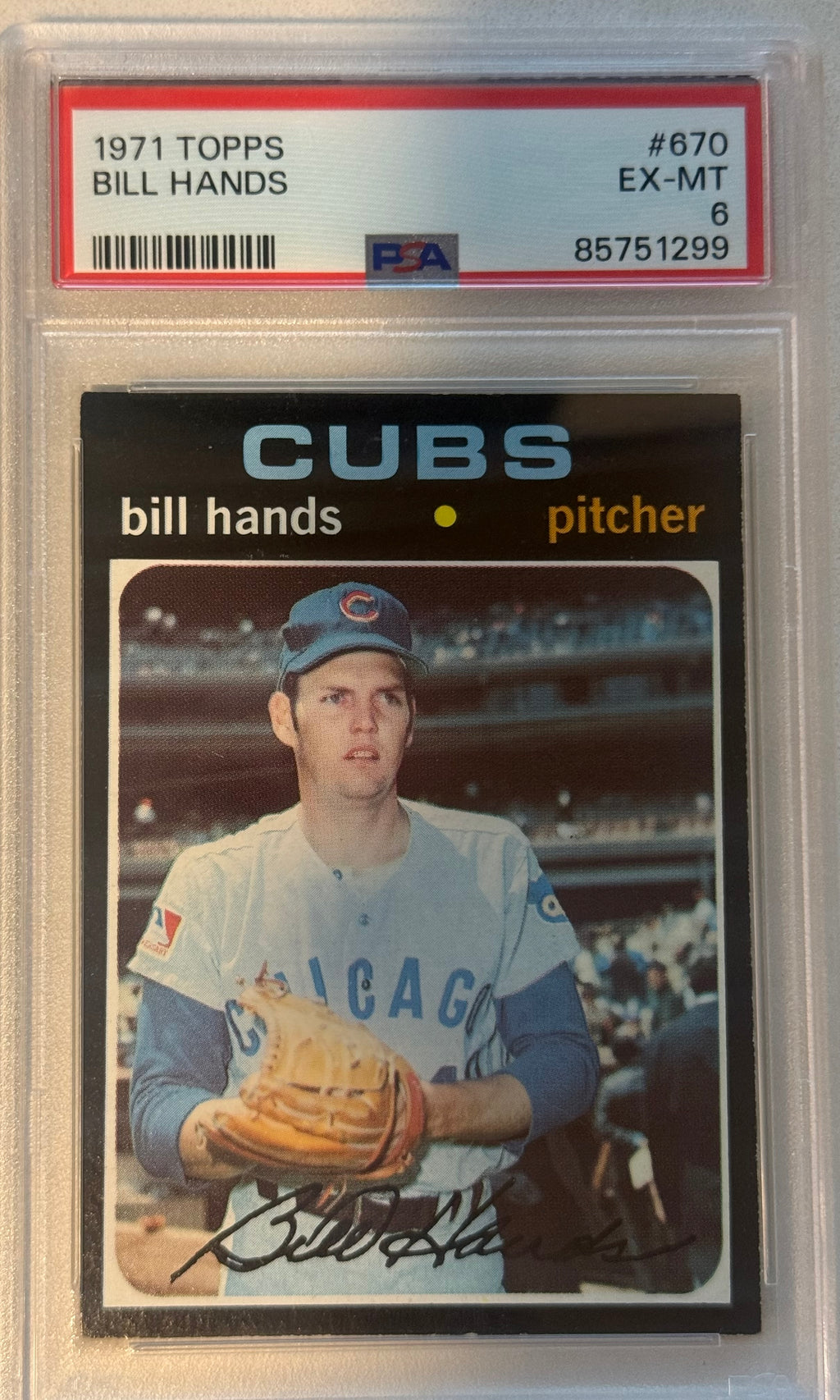 1971 Topps Bill Hands PSA 6
