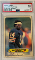 1983 Topps Walter Payton Sticker Insert PSA 7