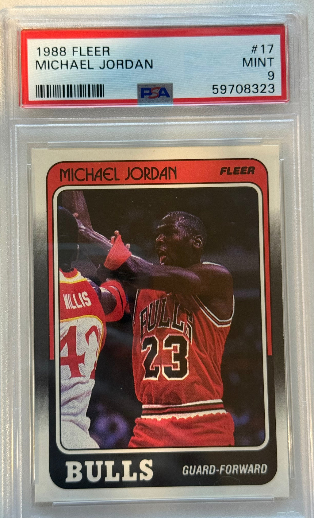 1988 Fleer Michael Jordan PSA MINT 9