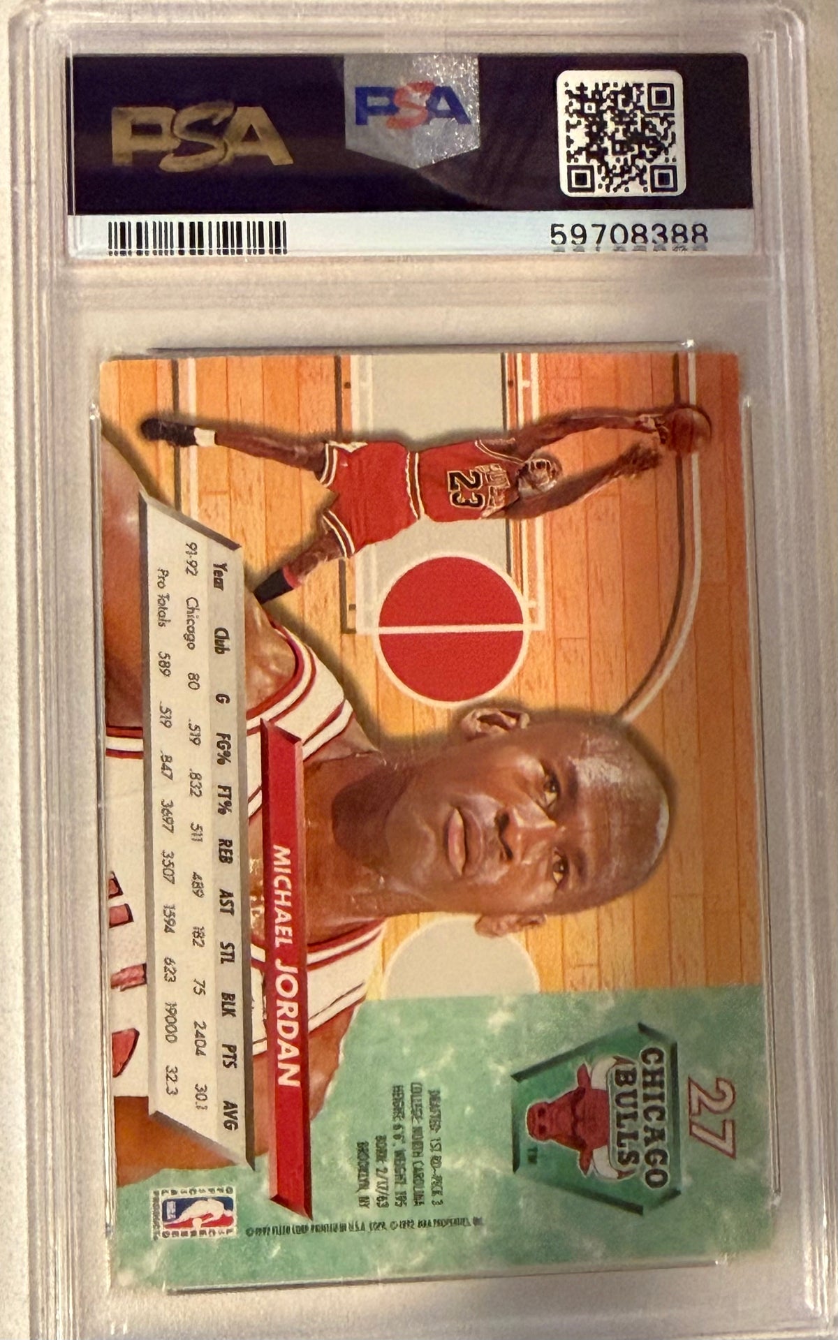 1992 Ultra Michael Jordan PSA 8