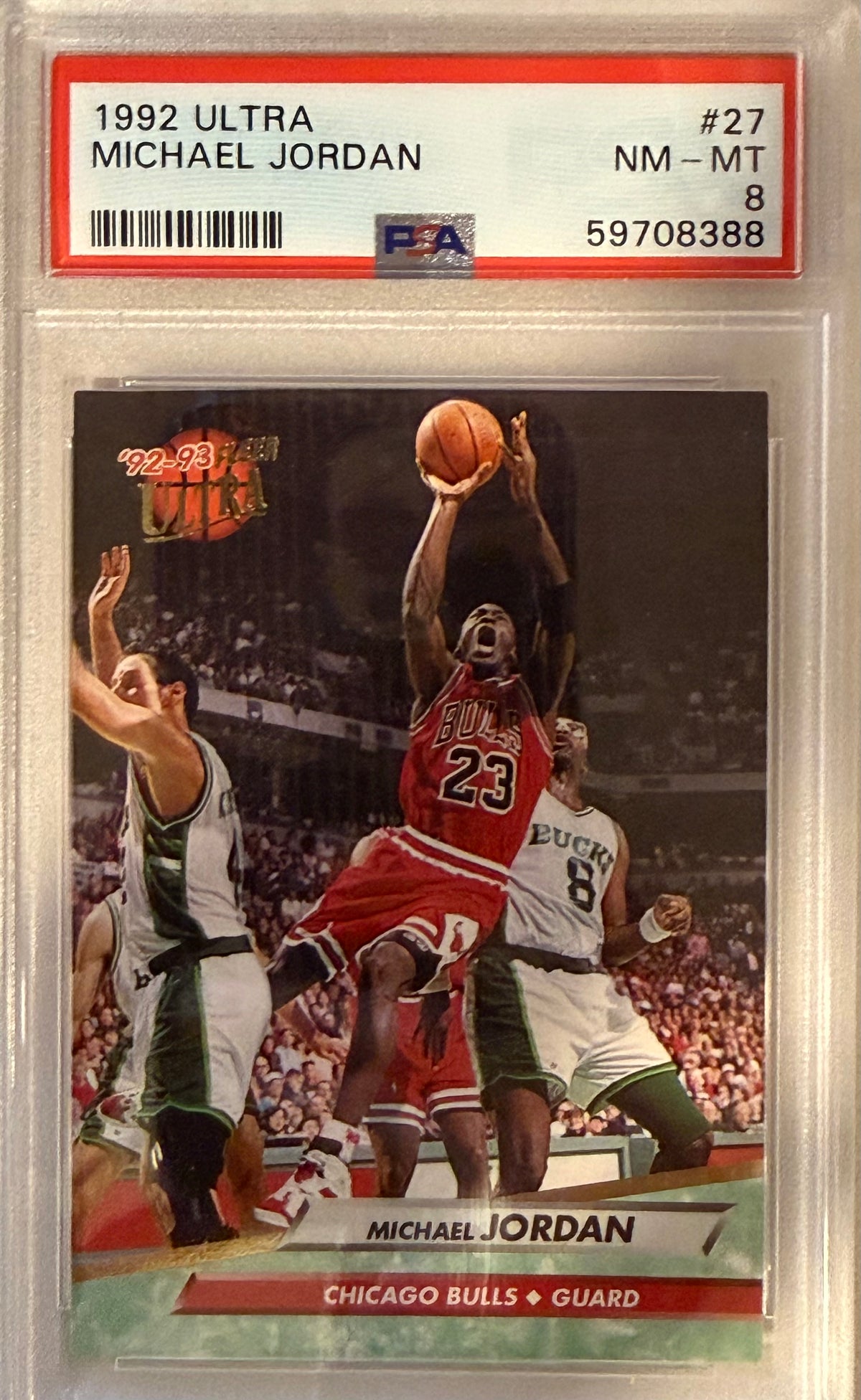 1992 Ultra Michael Jordan PSA 8