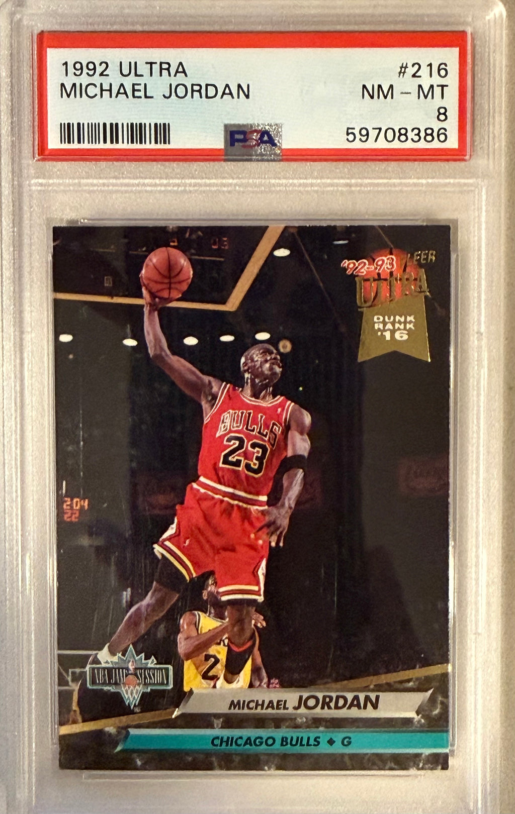 1992 Ultra Michael Jordan PSA 8