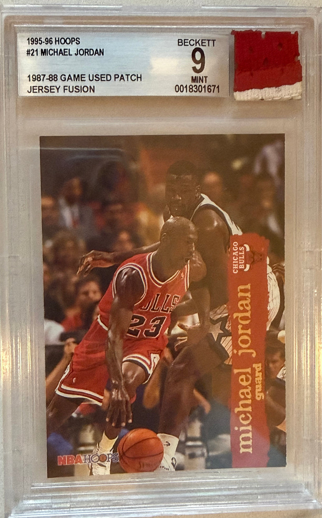1995-96 Hoops #21 Michael Jordan MINT 9