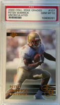 2000 Coll. Edge Graded Peter Warrick Uncirculated Grade GEM MT 10