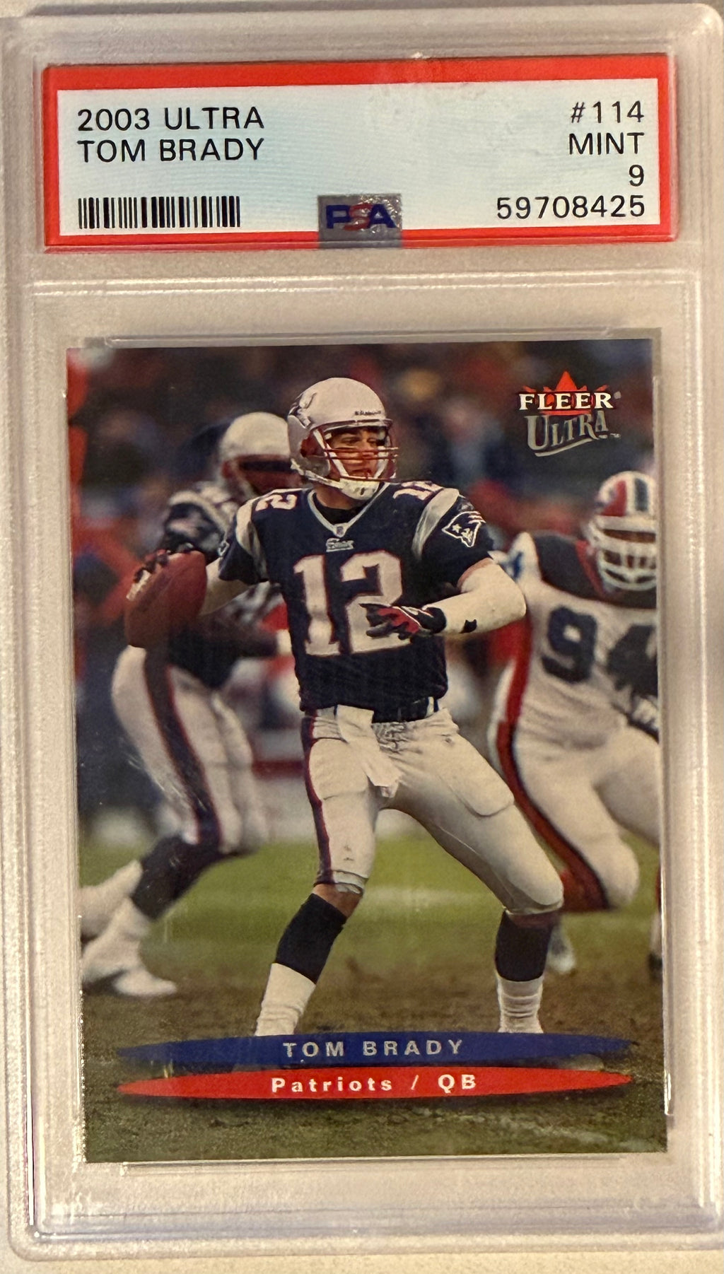 2003 Ultra Tom Brady PSA 9