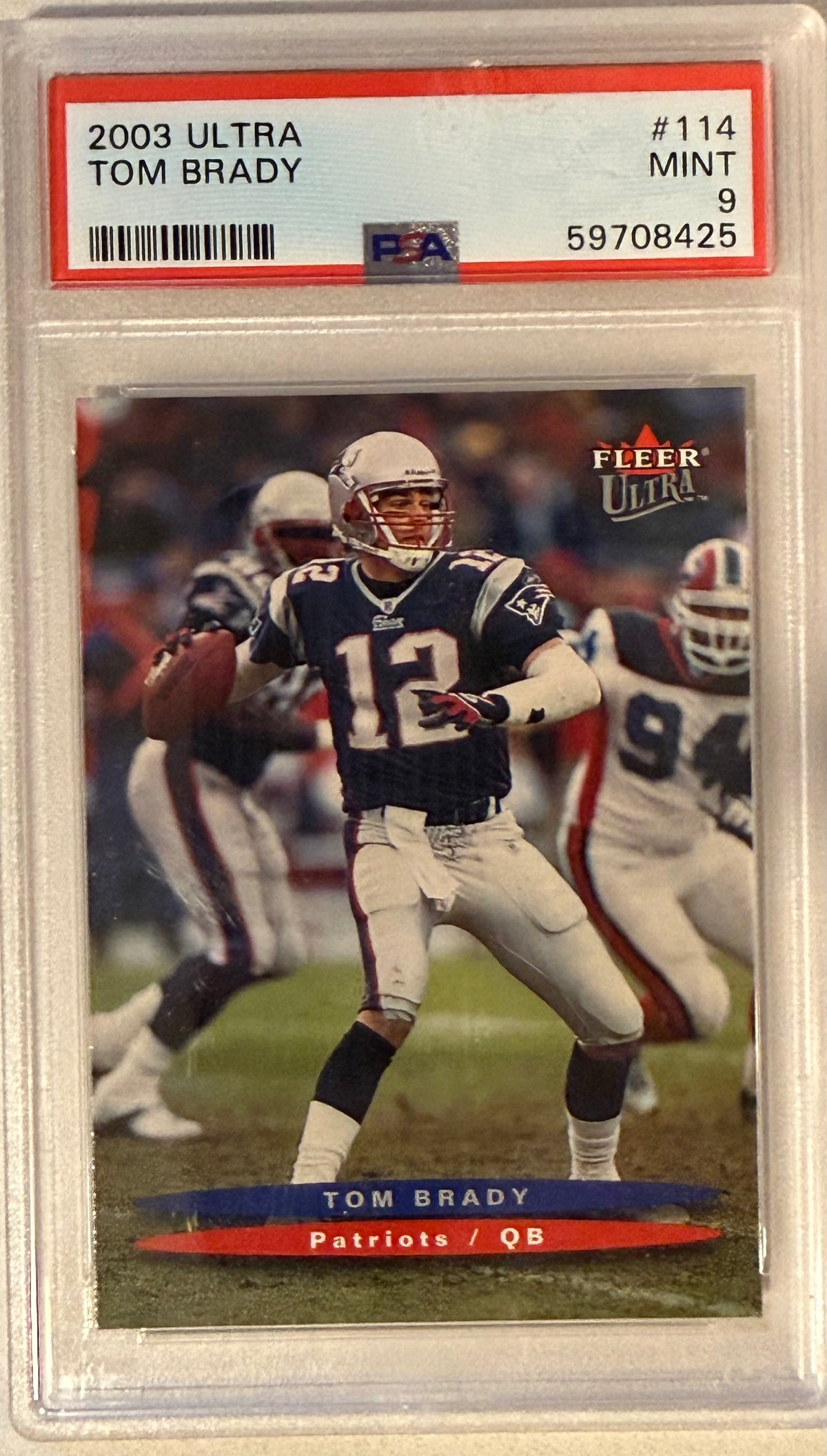 2003 Ultra Tom Brady PSA 9