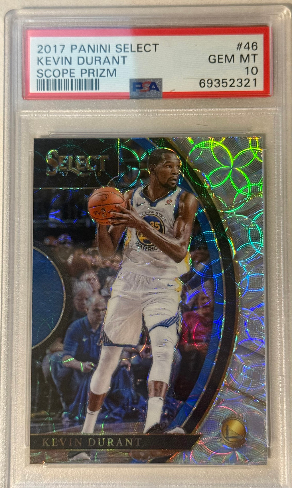 2017 Panini Select Kevin Durant Cope Prizm PSA 10
