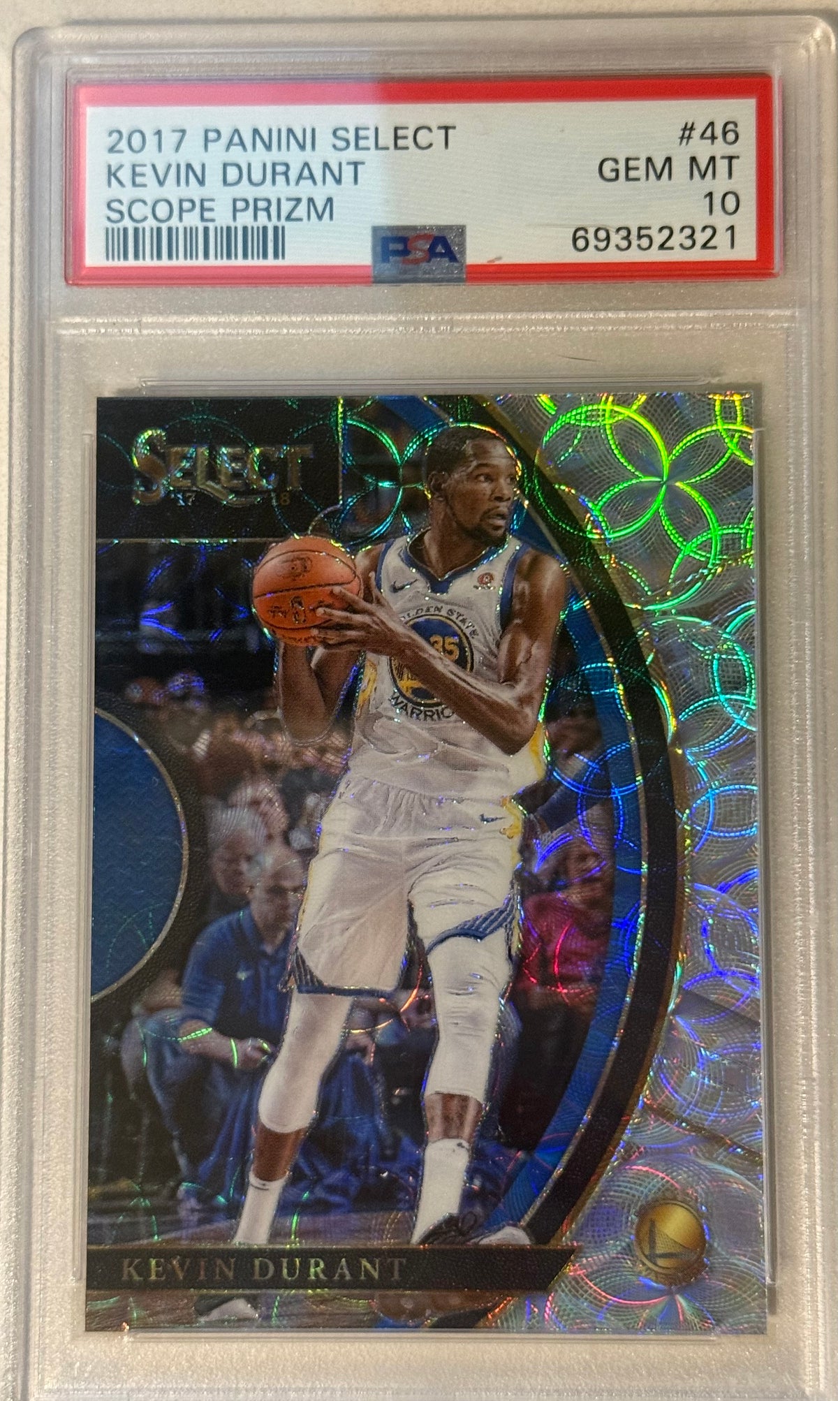 2017 Panini Select Kevin Durant Cope Prizm PSA 10
