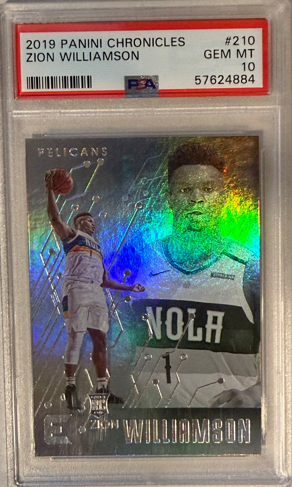 2019 Panini Chronicles Zion Williamson PSA 10