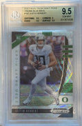 2020 Panini Prizm Draft Picks Prizms Blue Wave #102 Justin Herbert GEM MINT 9.5
