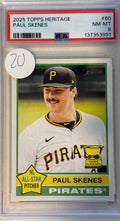 2025 Topps Heritage Paul Skenes PSA 8