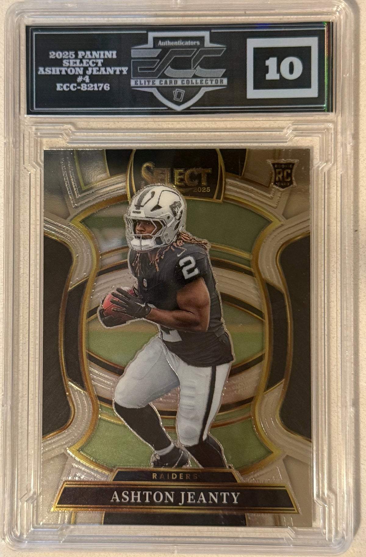 2025 Panini Select Ashton Jeanty #4 Grade 10 ECC-82176