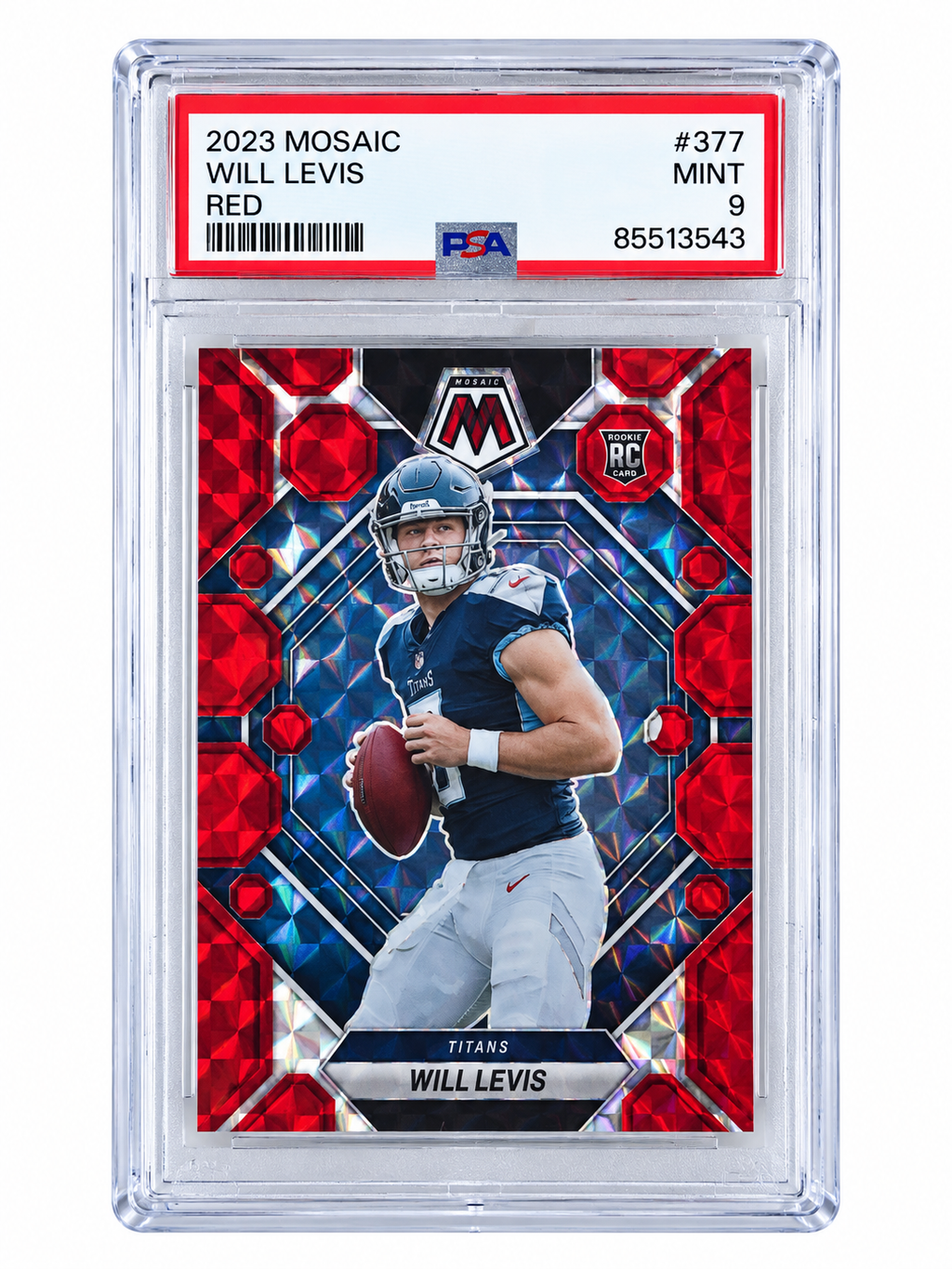 2023 Mosaic Will Levis Red PSA 9