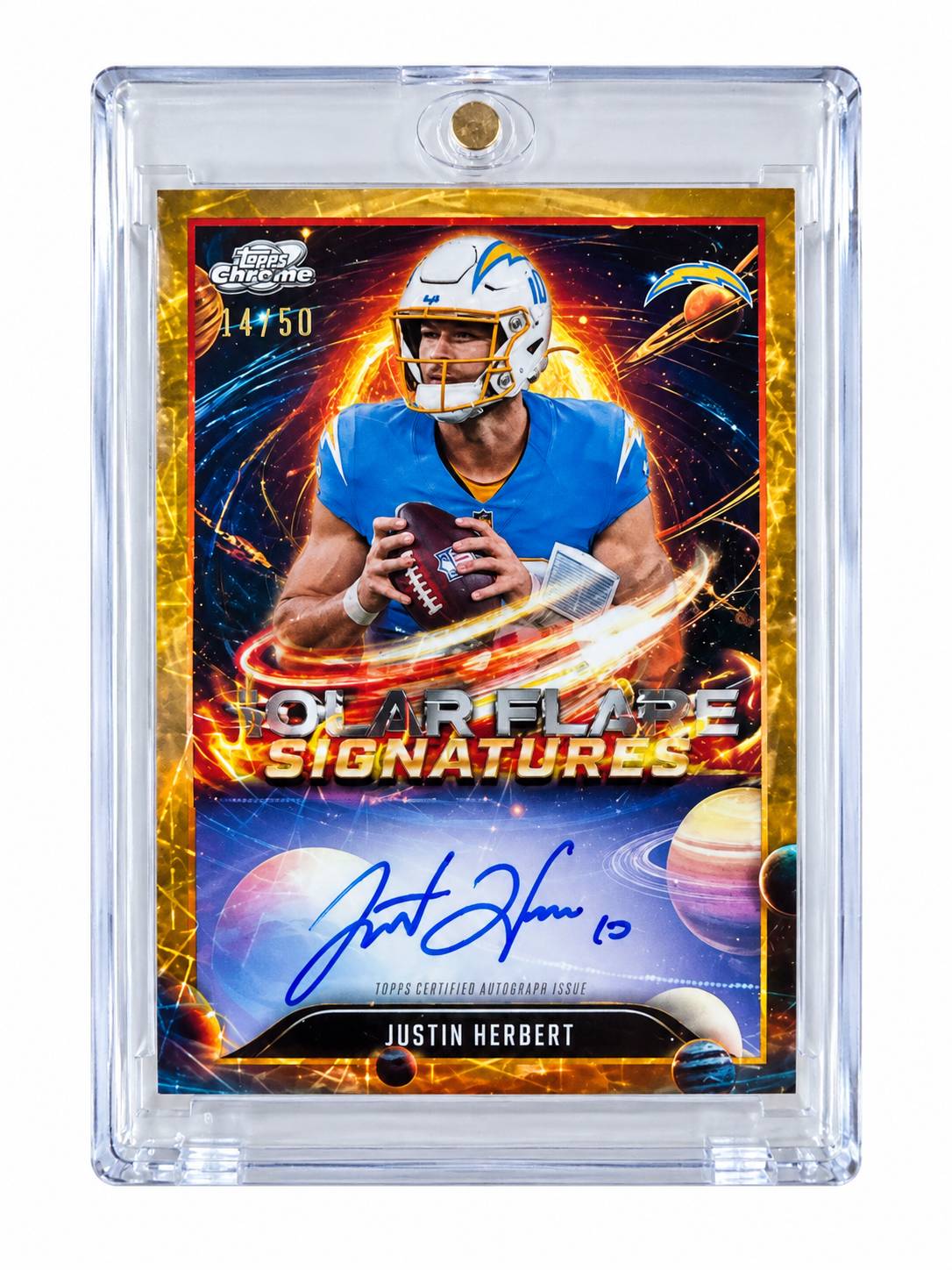 2025 Topps Justin Herbert Autograph /50