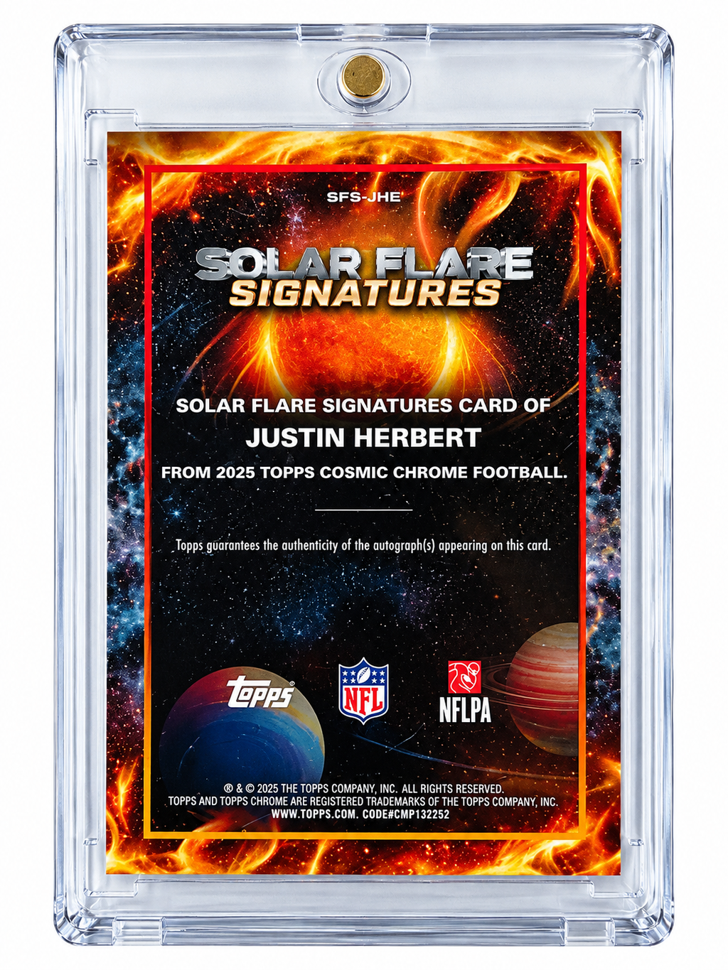 2025 Topps Justin Herbert Autograph /50