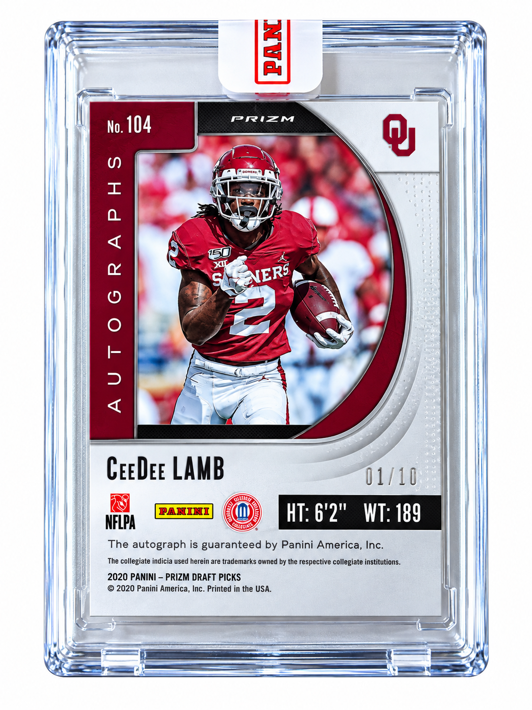 Panini Prizm Ceedee Lamb Rookie Autograph /10