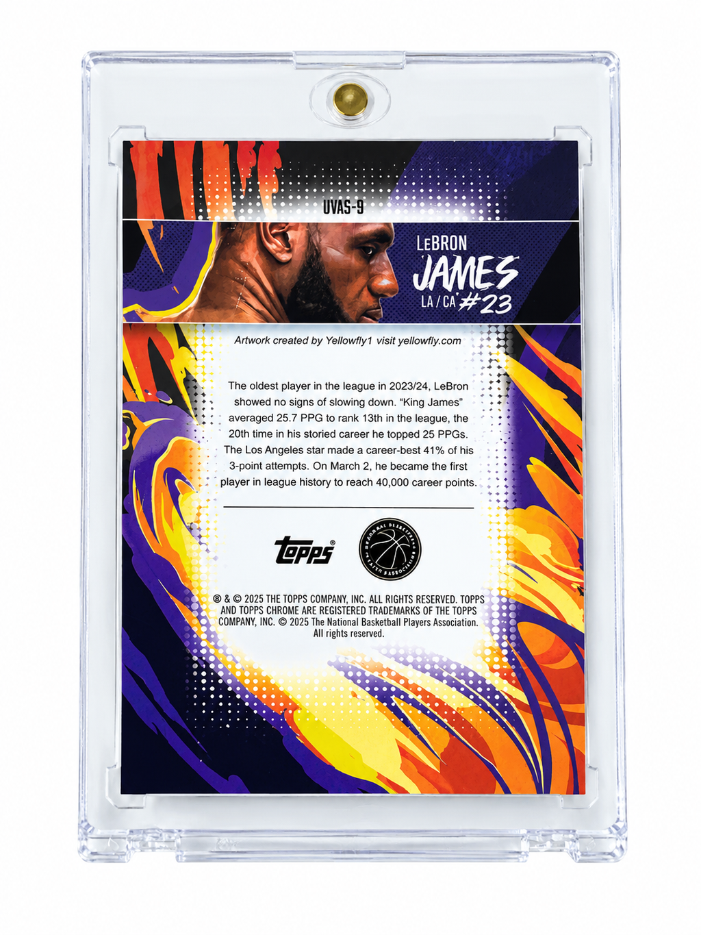 Lebron James 2024 Topps Chrome #UVAS-9 Ultra Violet All Stars