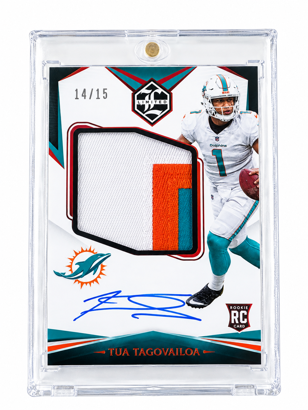 2020 Tua Tagovailoa Rookie Patch Autograph /15