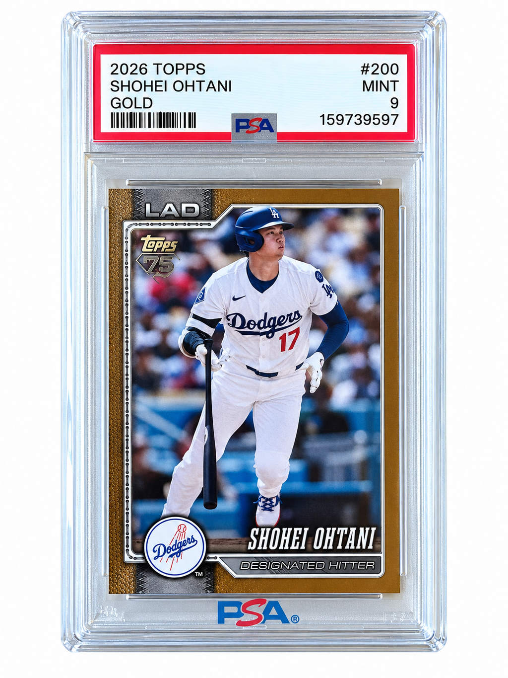 2026 Topps Shohei Ohtani Gold /2026 PSA 9