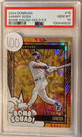 2024 Donruss Sammy Sosa Bomb Squad-Gold Ice PSA 10