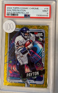 2024 Topps Cosmic Chrome Walter Payton Gold Interstellar PSA 9